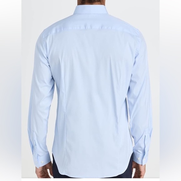 Theory | Blue button down cotton shirt men’s size large - Picture 2 of 16